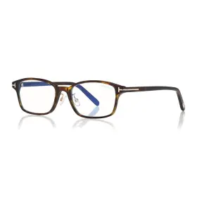 Ft5647-d-b052 Tom Ford New Ft5647-d-b 052 Shiny Dark Havana/clear Blue Light Block 53mm Eye