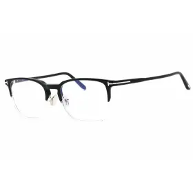 Ft5699-b Tom Ford Mens Eyeglasses Black/crystal Acetate Square Shape Frame 005