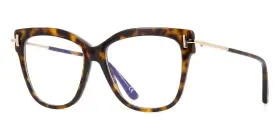 Ft5704-b Tom Ford New Havana Cat Eye Ft5704-b/v 052 Eyeglasses Women