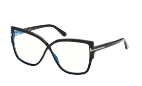 Ft5828-b001 Tom Ford Ft5828-b001/60 New Ft5828-b 001 Shiny Black 60mm Authentic Eyeglasses 60-7-135
