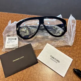 Ft5958-b-001 Tom Ford Ft5958 B 001 Plastic Shiny Black 60 Mm Mens Eyeglasses