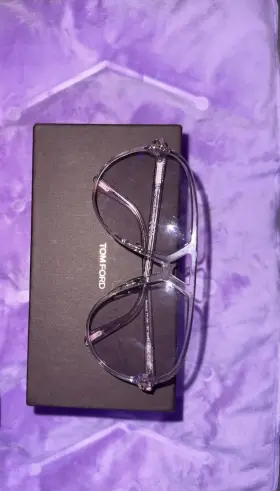 Tf1001 Tom Ford Aviator Eyeglasses Clear Plastic Frames Unisex Solid 20mm