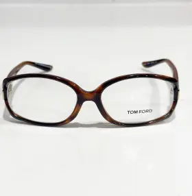 55-16-130 Tom Ford Tf5186 Demo Unisex Eyeglasses Tortoise Brown Eyeglass Frames