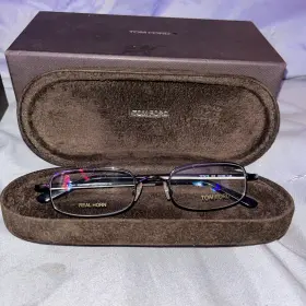 Tf5219 Tom Ford New 008 49mm Gunmetal Genuine Horn Eyeglasses Frames Italy