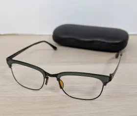 51-20-140 Tom Ford Tf5393 Eyeglasses Clear Green Frame With Case 098 No Lenses