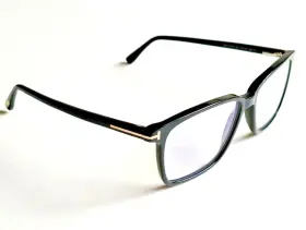 Tf5478-b Tom Ford Brand New Designer Mens Blue Block Square Optical Black Eyeglasses
