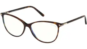 Tf5616-b Tom Ford 052 Shiny Dark Havana Eyeglasses 54mm