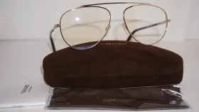 Tf5622-b Tom Ford Eyeglasses New Aviator Gold Bridge 028 57 15 145