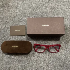 51-15-140 Tom Ford Tf5713-b 072 Red Gold Square Plastic Optical Eyeglasses Frame