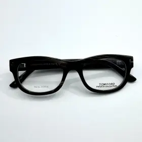 Tom Ford Tf5957-p Eyeglass Frames 063 Black Horn Rectangle Private Collection