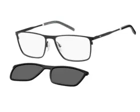 00399 Tommy Hilfiger 1803/cs - Th 003 Matte Black Mens Eyeglasses With Clip 58-17