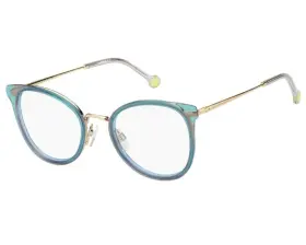 1837 Tommy Hilfiger - Th Ags Azure Blue Womens Oversized Eyeglass Frames