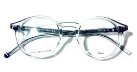 Eg548612-49 Tommy Hilfiger Th1813 Kb7 Transparent Grey Authentic Eyeglasses Frames 49-21-150