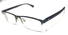 Th1528 Tommy Hilfiger Blue Metal Rectangle Half Rim Eyeglasses Frame 53-17 145