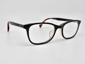 10008665 Toms Anna Black Crystal Clear Tortoise Cat Eye Eyeglasses Frame 50mm