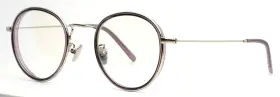 51-20-140 Tortoise & Blonde 1718109 And C5 Silver Purple Womens Round Eyeglasses