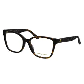 2129u Tory Burch Ty 1728 Dark Tortoise Plastic Oval Eyeglasses 55mm