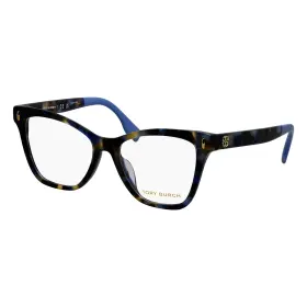 2142u Tory Burch Ty 1957 Blue Tortoise Plastic Cat-eye Eyeglasses 51mm