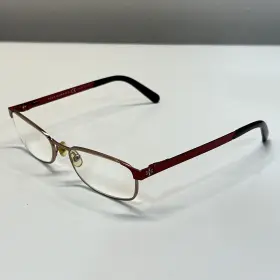 Ty1013 Tory Burch Eyeglasses 346 Burgundy Rectangular Metal Frame 1 17 135