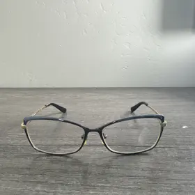 Ty1035 Tory Burch Eyeglasses 487 Black Gold Cat Eye Frames Only 53-14 135