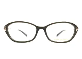 Tory Burch Ty2008 Eyeglasses Frames 735 Brown Olive Gold Oval Full Rim 52-15-136