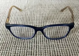 Ty2064 Tory Burch Eyeglasses Frames Only Navy Blue Transparent Gold