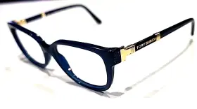 Ty2075 Tory Burch Blue Gold Oval Cat Eyes Eyeglasses Frame 52-16 135