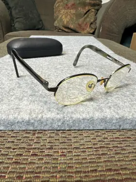 T060 Tourneau Gunmetal Sunglass/eyeglass Frames Only 47 21-145mm Semi-rimless