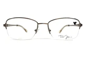 51-17-135 Tres Jolie 173-220 By Marchon Eyeglasses Frame 173 220 Gold Rectangle Half Rim