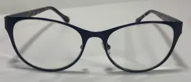 Trina Turk 973273154687 Dillon Navy 53 X 17 135 Mm Eyeglass Frame Missing Nose Pad