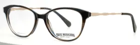 51-17-140 True Religion T018 Brn Brown Womens Semi Cat Eye Full Rim Eyeglasses