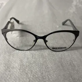 True Religion T032-blk Eyeglasses Frames T032 Blk Black Brown Gray Glitter 52-16-140