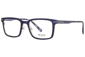 Vtu521 Tumi 0751 Eyeglasses Frame Mens Navy Full Rim Rectangle Shape 53mm