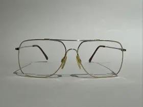A870 Tura Mod Gold / Silver Aviator Eyeglasses Frames Only 58-15-150mm