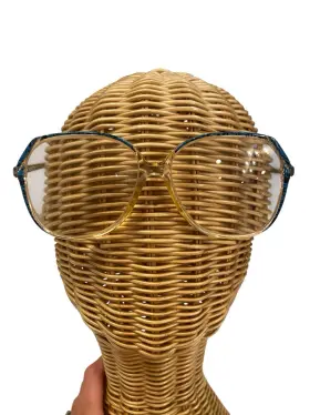 Mod-310 Tura Vintage Tea 135mm Switzerland Mcm Large Frames Eyeglasses Round