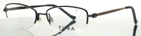 52-16-135 Tura R506 Egp Eggplant Womens Rectangle Half Rim Eyeglasses B 32