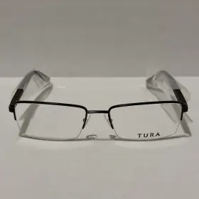 57-18-150 Tura T137 New Brown Men S Eyeglasses Frames Half Rim