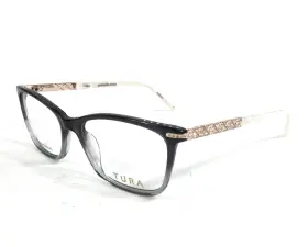 53-16-140 Tura Te271-gry Brilliance Eyeglasses Frames Te271 Gry Gray Gradient With Swarovski