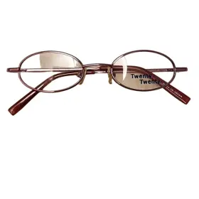 42-17-125 Twenty #7672 Eyeglass Frames Rose Color Metal