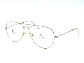 58-14-145 Unofficial Unom0155 Unisex Aviator Eyeglasses Frame Ss00 Silver. #16y