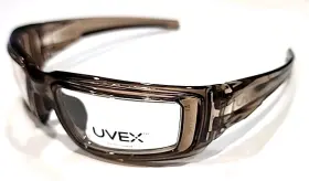 Z87-2 Uvex Sw10 Honeywell Brown Safety Goggles Eyeglasses 53-22 125 Read