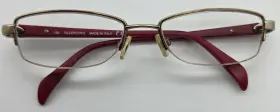 50-16-130 Valentino 0nka 5593 Gold Tortoise Eyeglasses Frames Only Half Rim