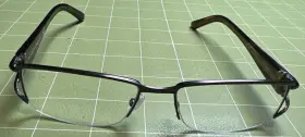 0nfe Valentino 5515/u Black Tort Half Rim Eyeglasses Frames Only Italy Sb