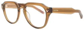 Vlx-139c Valentino New Eyeglasses Tale-ii Unisex Brown Eyewear