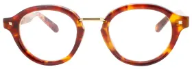 Vlx-163c Valentino V-essential Iv Eyeglasses Tortoise Round Frame Clear Lens