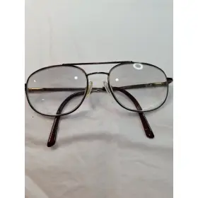 54-18-145 Value Eyes Val-1 Bronze Aviator Eyeglass Frames Double Bridge Metal