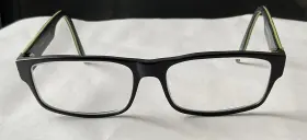 Van Heusen S326 Studio Mbl Black Mens Rectangle Eyeglasses 60-17-150 Hm