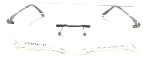 H200 Van Heuson 3 Piece Rimless Model 200 In Gunmetal