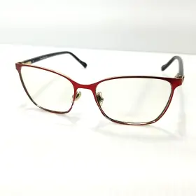 53-16-135 Vera Bradley 0033446 Womens Lucinda Eyeglasses Frames Only Red Foxwood Fxw