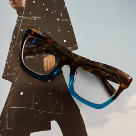 Vfp0306-13 Vera Bradley Case Zeelool Ovrsized Tortoise Blue Square Rectangle Glasses Frames 53-22-146